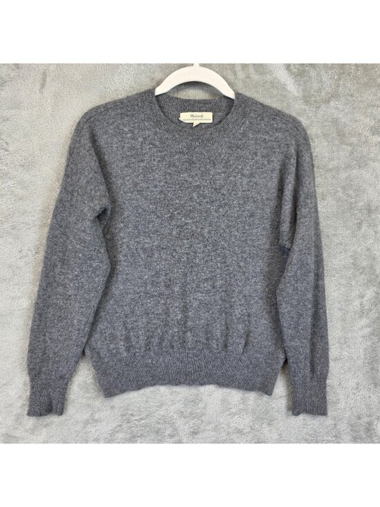 Madewell Sweaters - Madewell Sweater Womens XS Gray 100% Cashmere Crew Neck Pullover Long Sleeve